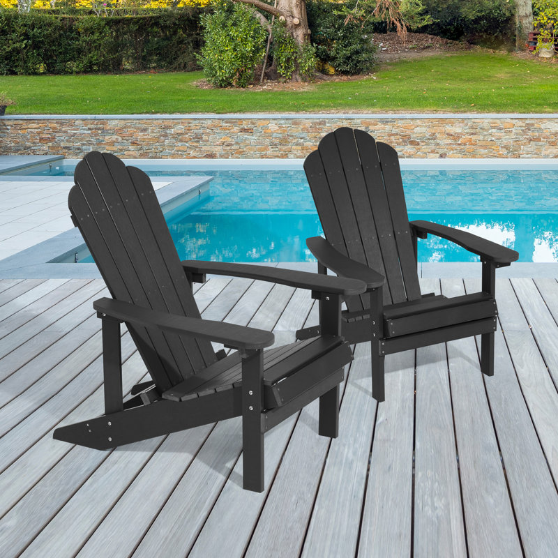Chaise Adirondack Henk, Noir