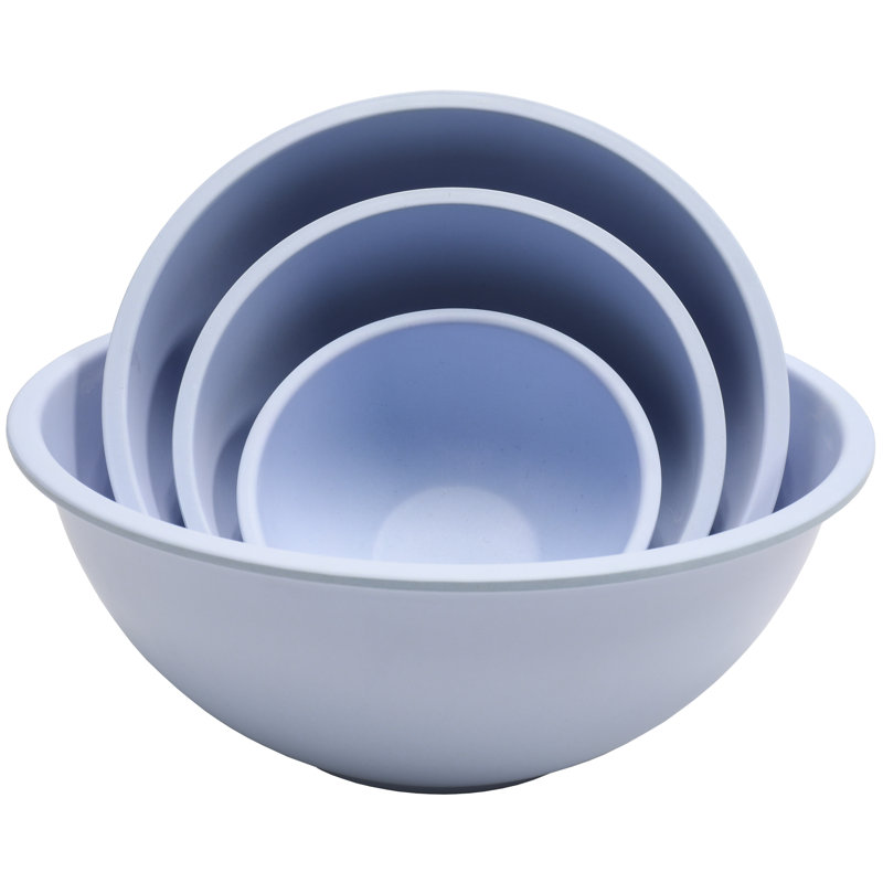 Bamboo Fiber Mixing Bowl 4 Piece Set, Blue