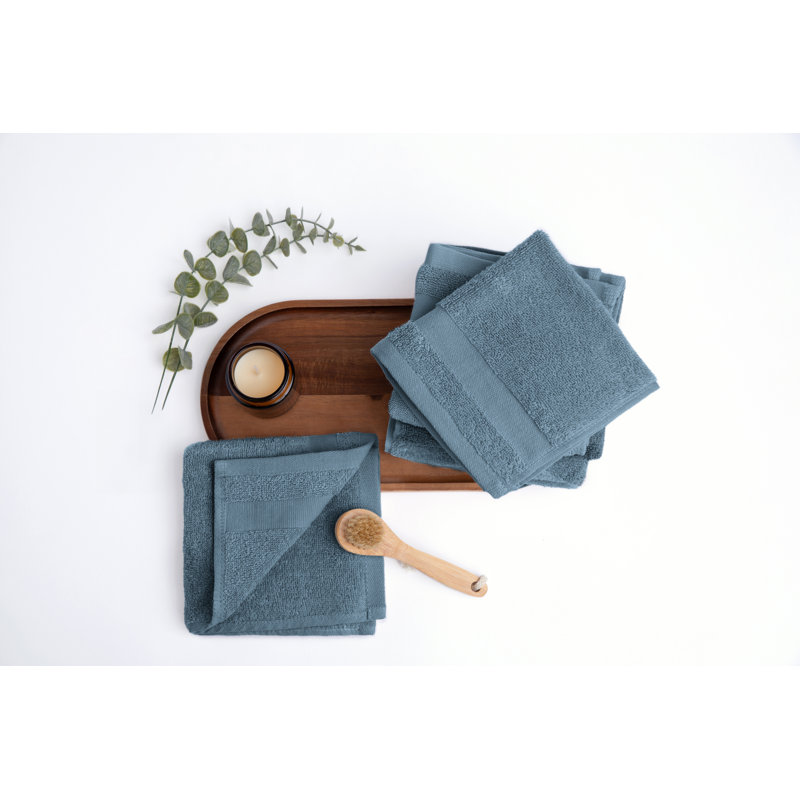 Ensemble de débarbouillettes, Bleu clair