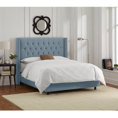 Tufted Upholstered Low Profile Standard Bed