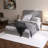 Upholstered Bed with Ruched and Button Tufted Headboard-104784480-104784481