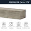 Foyer en bois massif 72 po - Tablette murale décorative moderne gris rustique