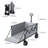Collapsible Foldable Beach Wagon Cart Utility Cart with Folding Tailgate