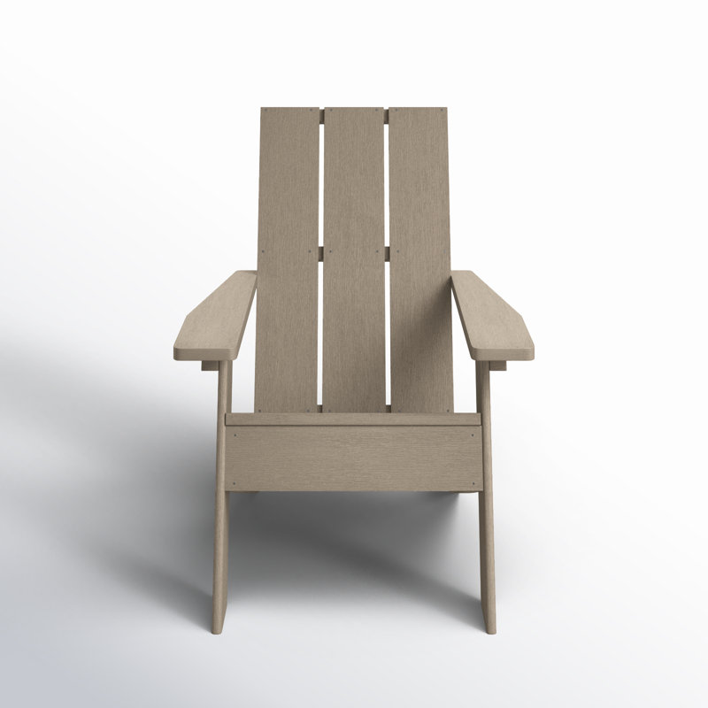 Chaise Adirondack en plastique Byrnes, Brun terrain boisé