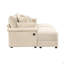 Ensemble de chaise longue double avec repose-pieds réversible