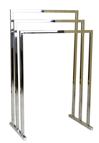 Kingston Brass Edenscape Freestanding 3-Tier Towel Rack, Polished Chrome
