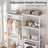 Laundry Room Organization And Storage, 5 Tier Wood Over The Washer And Dryer Storage Shelf With Drying Clothes Racks-114653027-114653028