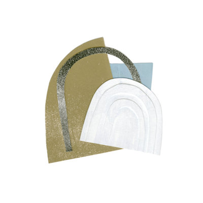 Mod Rainbow Collage II by Emma Caroline - Wrapped Canvas Painting
