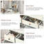 Ensemble de coiffeuse avec miroir lumineux, station de charge et tabouret Caelin-1591400408