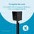 Oasis Locking Post Mount Drop Box Black-20257955