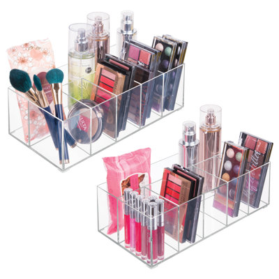 6-Section Makeup Organizer - Countertop Organizer for Skincare, Nail Polish, and Cosmetics