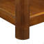 Ensemble de tables basses rectangulaires, 3 pièces avec pieds en bois massif, 1 table basse et 2 tables de bout