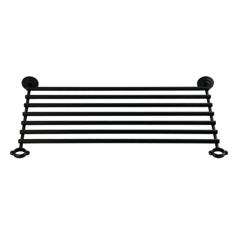 Kingston Brass Covington Storage Shelf, 0.63" H x 28.06" W x 19.75" D, Matte Black