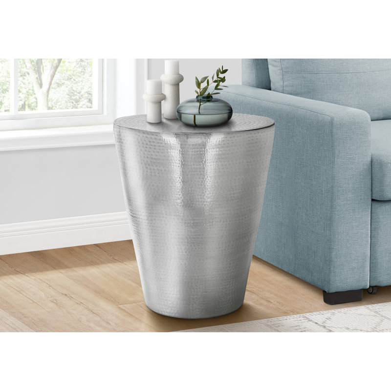 Table de tambour élégante en métal - pour la décoration de salon