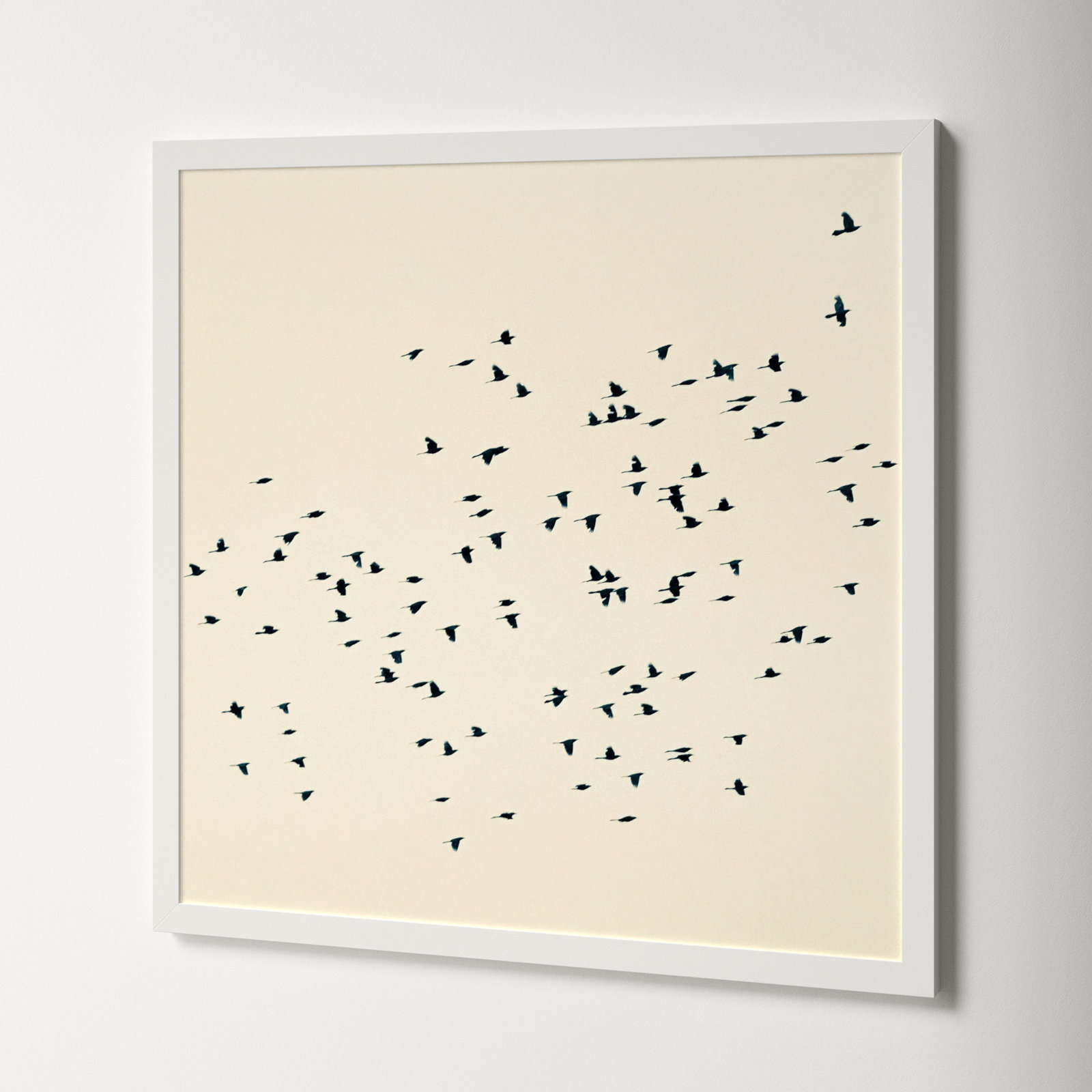Soaring by Peter Dušek, White, 30" H x 30" W x 1.25" D