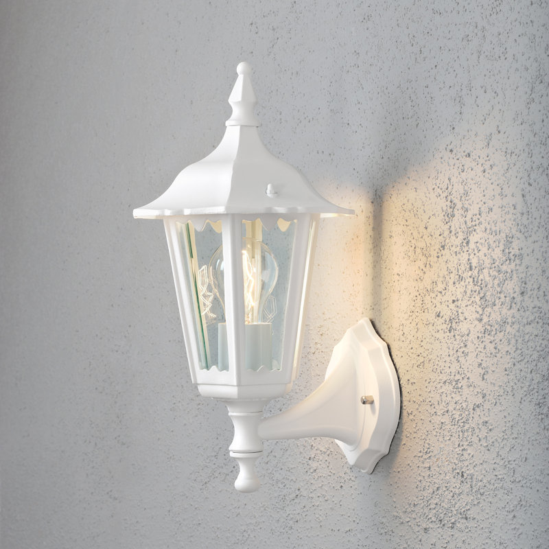 Firenze Outdoor Wall Lantern, White