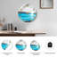 Ocean Sky Modern Decorated Glass Wall Clock Home Decor Art-15.7"-1891272168