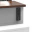 Meuble-lavabo avec éclairage à DEL à intensité variable avec 10 tiroirs, table de maquillage avec miroir rabattable pour économiser de l'espace, grand ensemble de coiffeuse avec tabouret et tiroirs