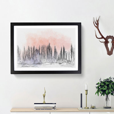 A Winter Forest in Abstract - Framed Print