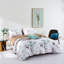 Lunaria Corsello 100% Long-Staple Cotton Duvet Cover Set, Teal Leaf Gradient, 3pc Ultra-Soft Breathable Bedding-2088333656