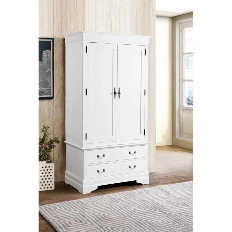 Armoire Glory Furniture Louis Phillipe G3105-A, Blanc