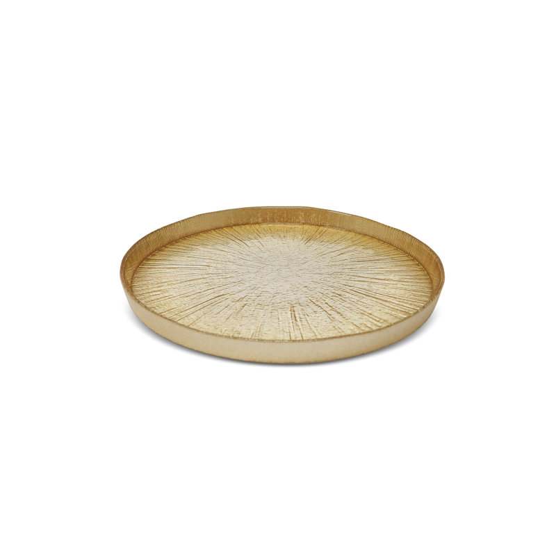 Plaques de cristal avec bordure dorée - P 6,25 po