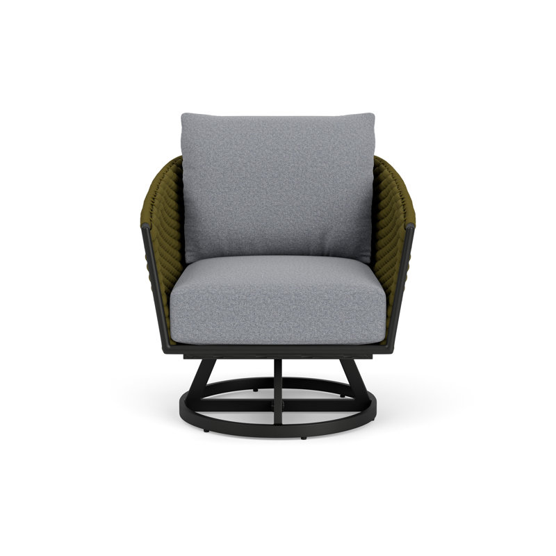Escape Outdoor Swivel Lounge Chair, Rumba Stonewashed