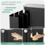 Poubelle de cuisine de 13,2 gallons avec couvercle et pédale à fermeture en douceur, poubelle carrée avec seau intérieur amovible et poignée, poubelle en acier inoxydable, résistante aux empreintes digitales, pour la maison de cuisine (noir)-121333632-121333630
