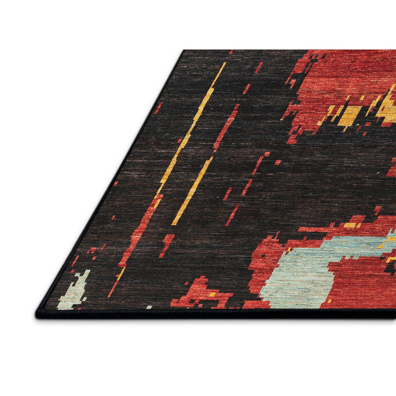 Moia Abstract Indoor Rug, Rectangle 3' x 5'