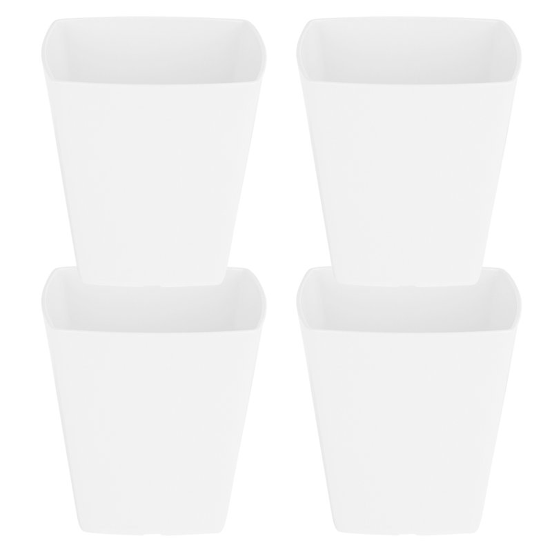 Wham Studio Square Planter Cover, White, 14cm H x 14cm W x 14cm D