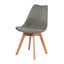 Ensemble de table et chaises de salle à manger 5 pièces, table rectangulaire avec 4 chaises en plastique (blanc)-327582062