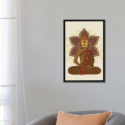 « assis bouddha », impression sur toile tendue
