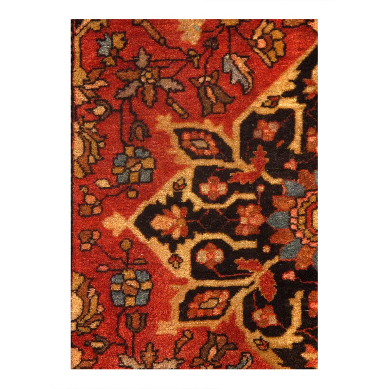 Farahan antique noué à la main fin 2 pi x 2 pi 7 po