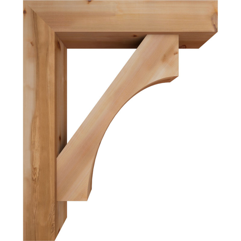 Support Westlake Block avec support décalé, 42 x 34, Cèdre rouge occidental de l 7 1/2 po (lisse)