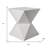19" White Wood Round End Table