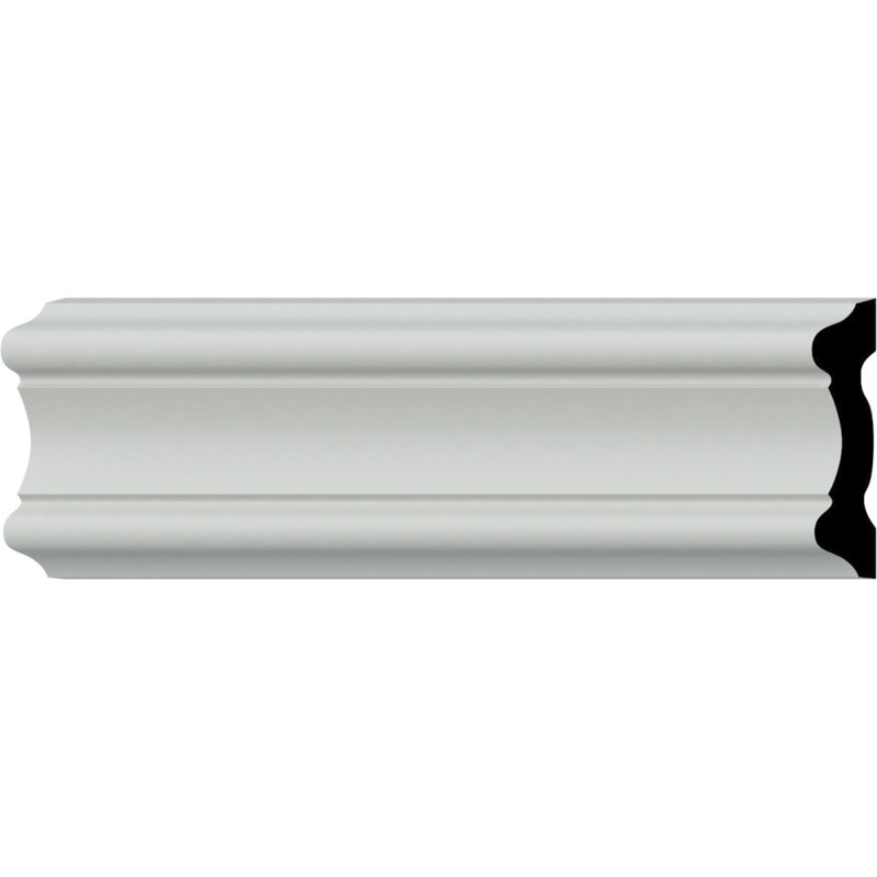 SAMPLE - Endurathane Emery Chair Rail, 3 1/4"H x 3/4"P x 12"L, Factory Primed