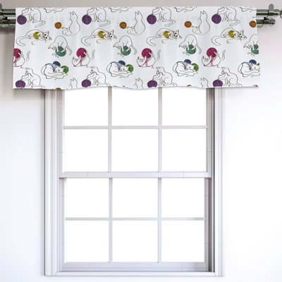 Sateen Ruffled Window Valance