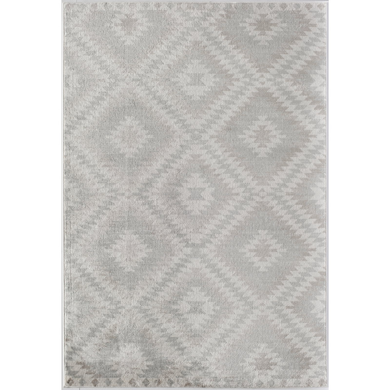 Heron Bodrum Tribal Kilim Denim Area Rug, Rectangle 2' x 4', Beige/Ivory/Tan/Gray