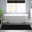 Tapis pour salle de bain 100% coton réversible 3000 g / m² noir 20 x 30 po - et confortable, lavable à la machine, antidérapant, velours moyen-1495673969