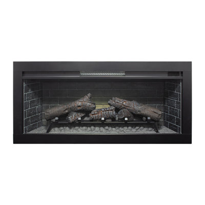 36 Inch Electric Fireplace With Infrared Heat, Removable Trim Kit, /Ul Certification, Fuse Protection, 5018 'S Per Hour, 400 Sq. Ft. Heating Area, 4 Flame Brightness Levels, 64F - 82F Temperature For