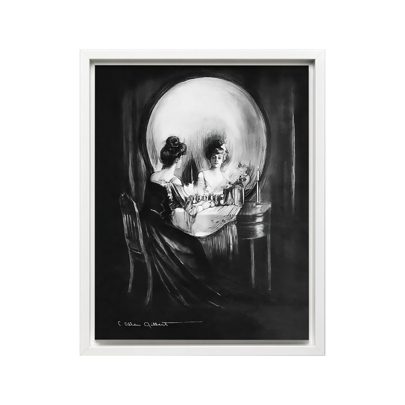 Charles Allan Gilbert - Tout est vanité, Canevas, Encadrement blanc, H 08 po x l 10 po