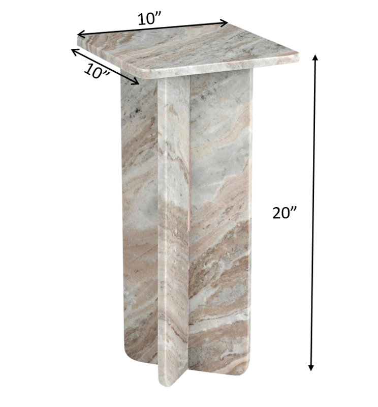 Throne Marble Drink Table