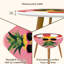 Ensemble de 2 tables basses gigognes Triangle