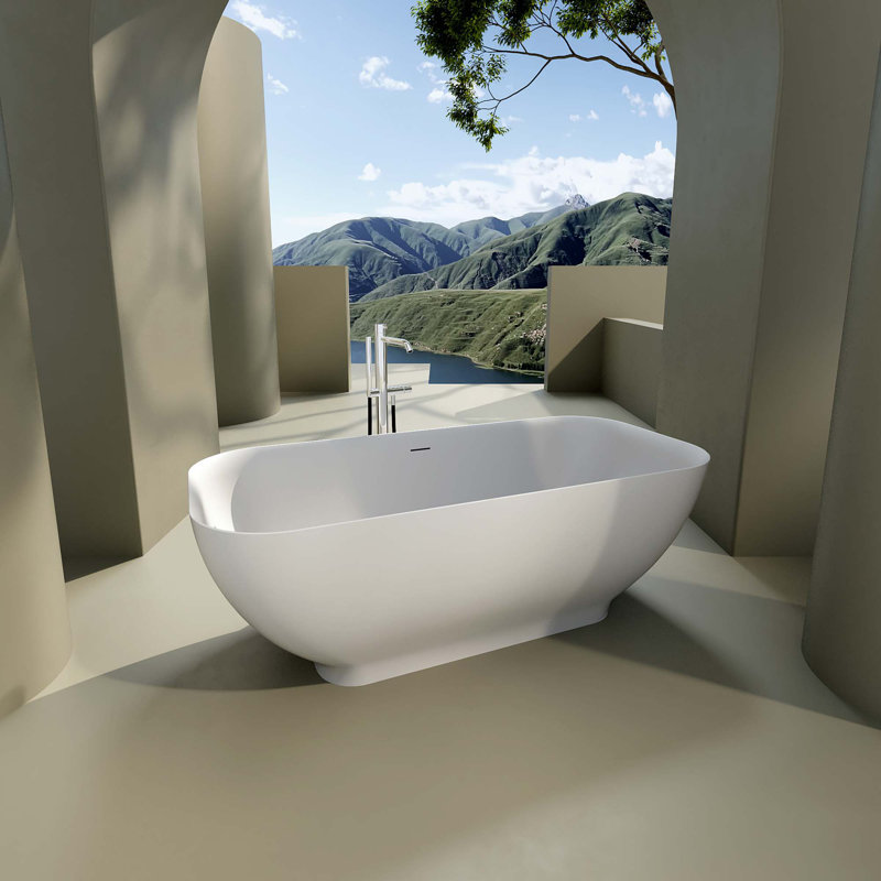 Baignoire autoportante 67 po 67 po