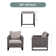 Nazime 2 Person Seating Group with Cushion