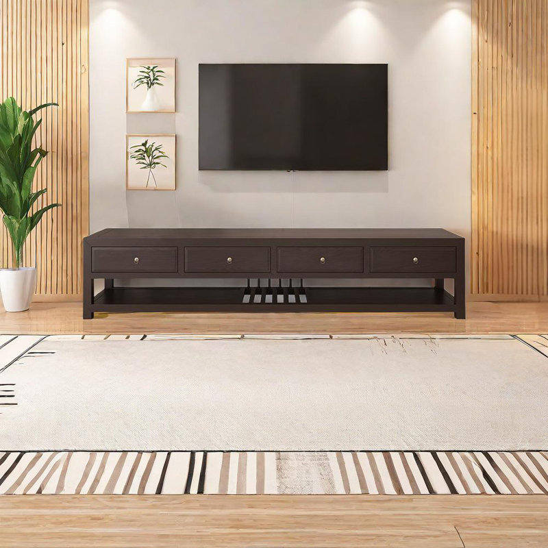 Nouveau meuble télé chinois moderne en bois massif