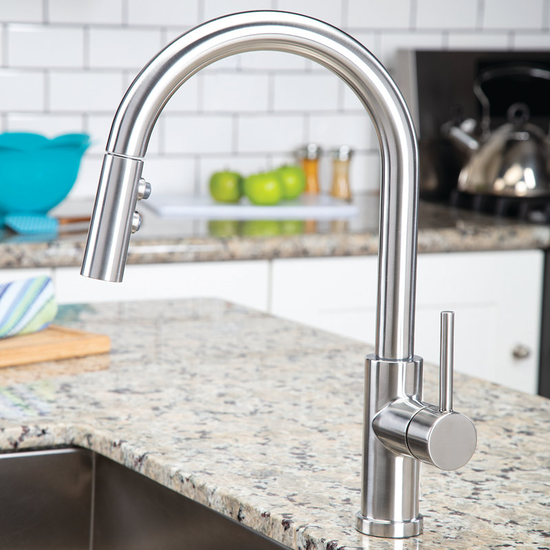 Neo Pull Down Single Handle Kitchen Faucet, Stainless Steel