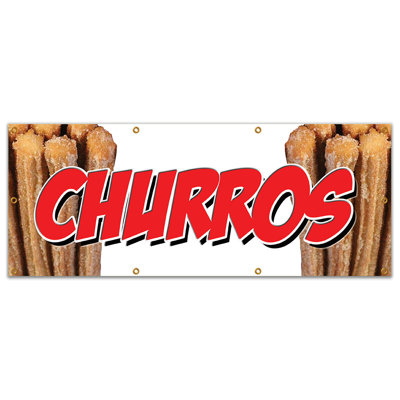 Bannière Churros en vinyle robuste