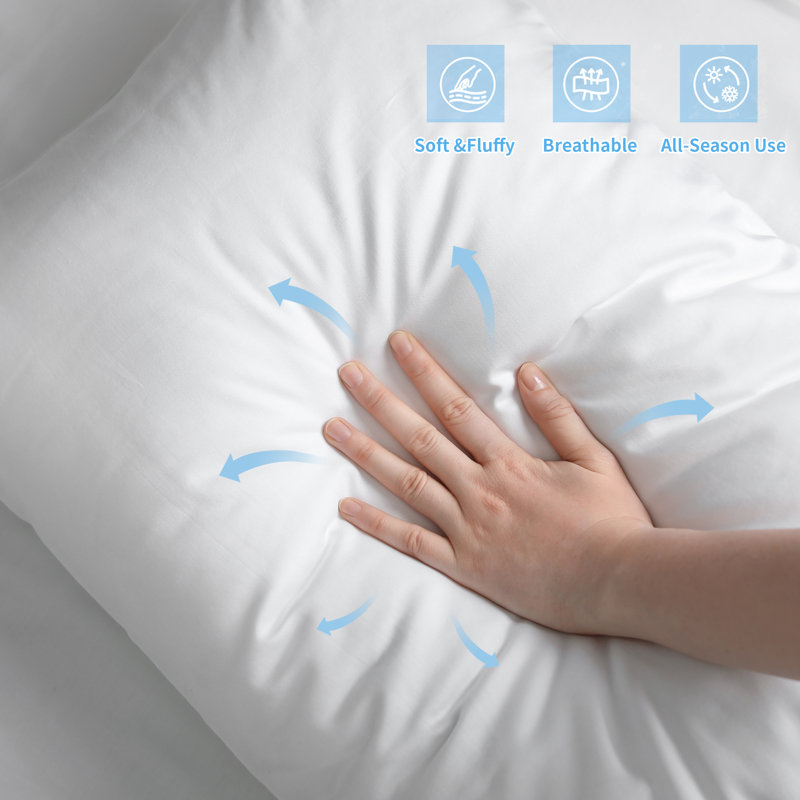 Polyester Pillow - Sleep by Wayfair™, King, Firm