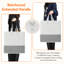 Paquet de 2 paniers à linge de 60 L, panier à linge autoportant avec poignées, grand panier à linge pliable et imperméable pour salle de bain de chambre à coucher, chambre sombre-1504332415